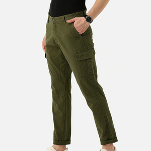 Pantalon cargo décontracté pour homme personnalisé, tissu en toile respirant, respectueux de l'environnement, fermeture à cordon, service OEM pour l'hiver - Product Image 3