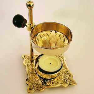 Brûleur d'encens en laiton avec porte-bougie, diffuseur d'aromathérapie, support décoratif - Product Image 2