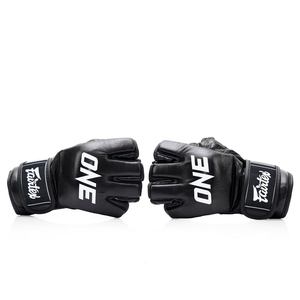High Quality Custom Fairtex MMA Half Finger Boxing Gloves PU Leather Hook and Loop <b>Strap</b> Closure Training - Product Image 4