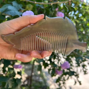 Peine de Cuerno Natural para Masaje de Barba, Colores Aleatorios, Multiusos, Diferentes Tamaños, Precio de Fábrica - Product Image 1