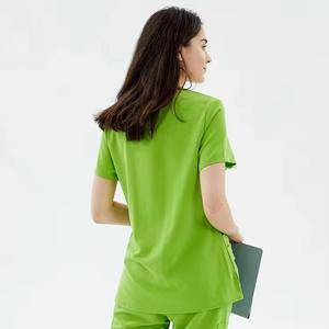 OEM Long Sleeve Hospital <b>Scrub</b> Nurse Uniforms Nursing <b>Scrub</b> Suits with Knitted Fabric Customizable <b>Scrub</b> <b>Sets</b> - Product Image 5