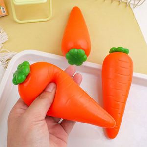 Mini Zanahoria Kawaii, Squishy Aromático de Subida Lenta, Juguete Antiestrés, Juguete de Comida para Niños, Juguete Sensorial - Product Image 1