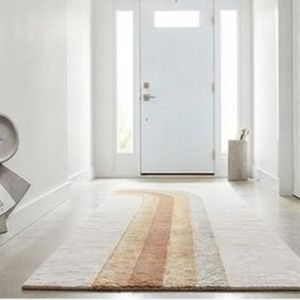 Hot Sale Modern Abstract Wool Acrylic Hallway <b>Rug</b> With Geometric Arch Design Non-Slip Rubber Backing Low Pile Tufted Style - Product Image 3