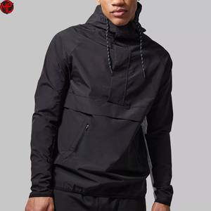 Men's <b>Lightweight</b> Windbreaker <b>Jacket</b> Hooded Half Zip Pullover Windproof <b>Jacket</b> Breathable Quick Dry Outerwear - Product Image 1