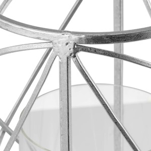 Decorative Antique Style Metal Candle Lantern With Geometric Design <b>Heat</b> Resistant Home Decoration - Product Image 5