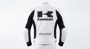 เสื้อแจ็คเก็ตหนังสำหรับขี่มอเตอร์ไซค์ Unisex Rawasaki ทนทานและสวมใส่สบาย ตัดเย็บตามขนาด CE - Product Image 2