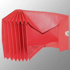 Lujo todo cuero camareros monedero restaurante bar asistente cartera logotipo en relieve moneda ranuras enorme moneda bolsillo Cierre de bloqueo de metal - Product Image 3