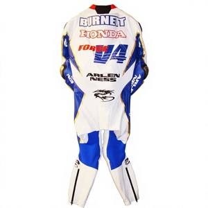 Traje de Carreras Roger Burnett MotoCP Zonda 1 Pieza de Cuero Vacuno/Canguro para Moto/Conducción, Mono/Traje MotoCP para Motociclistas de Nivel - Product Image 2
