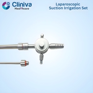 Set de Irrigación y Succión Laparoscópica de 10 mm, Manual, de Alta Calidad, Instrumentos Quirúrgicos Reutilizables de Acero Inoxidable de Grado Médico - Product Image 4