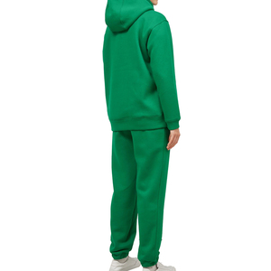 Conjunto de Sudadera con Capucha y Pantalones Deportivos Cargo para Hombre, Color Verde Personalizado, Impresión Serigrafiada, Felpa de Algodón, Ropa Deportiva de Invierno para Entrenamiento y Ocio - Product Image 4
