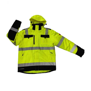 Ropa de Seguridad Reflectante de Alta Visibilidad, Chaqueta de Trabajo Impermeable y Resistente, Conjunto de Uniforme Profesional de Trabajo de Clase 2 - Product Image 2