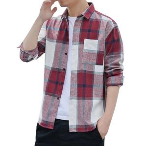High Quality Stretch Comfort % Cotton Breathable Customizable Unisex Motorcycle Flannel Shirt <b>Flexible</b> Biker Riding Apparel - Product Image 4