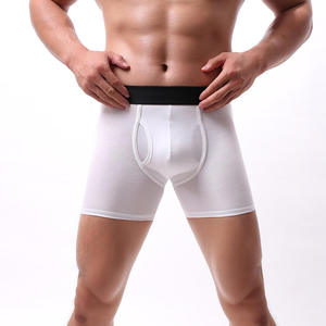 Calzoncillos bóxer de punto transpirables de spandex/nailon para hombre, los más vendidos, suaves y cómodos, de tiro medio, con logo en la cintura, ropa interior para adultos. - Product Image 5