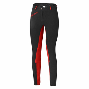 Leggings d'équitation unisexes taille haute, color-block, longueur intégrale, extensibles dans quatre directions, en spandex, avec fermetures éclair, couleurs personnalisables - Product Image 6