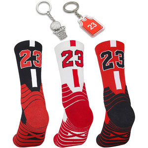 Chaussettes de sport thermiques pour hommes en gros, respirantes, en Spandex et Polyester, à compression, tricotées, pour le basketball et l'athlétisme - Product Image 6