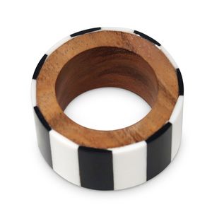 Anillo de Servilleta de Resina de Madera de Venta Caliente, Diseño Creativo, Anillo de Servilleta de Resina Epoxi con Patrón de Forma a Precio Mayorista Asequible - Product Image 5