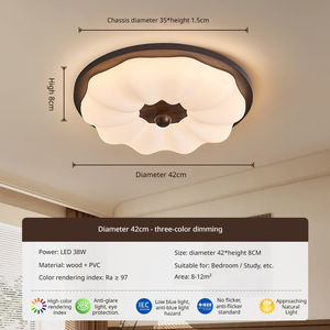 Ra97全光谱LED吸顶灯护眼无闪烁5厘米超薄230-880毫米家用明装灯 - Product Image 6