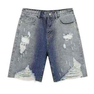 Pantalones Cortos de Mezclilla para Hombre, Estilo Casual, Corte Relajado, Cómodos, Ligeros, para Uso Diario de Verano, Estilo Urbano - Product Image 6