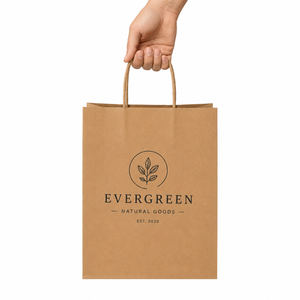 Sacs en papier kraft brun avec poignée torsadée pour les magasins de vêtements, les boulangeries, l'emballage de cadeaux, la vente au détail et les besoins de shopping - Product Image 4