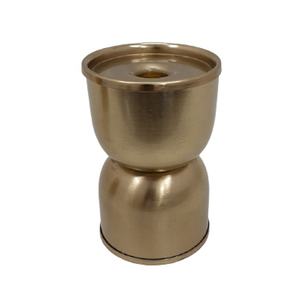 Vente en gros, en vrac, porte-bougie en métal, Design Unique, brosse, finition en laiton pour décoration intérieure, fabriqué à la main - Product Image 1