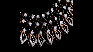 Collar de Plata de Ley con Diamantes Cultivados en Laboratorio y Diseño de Hoja Marquise para Novia |   Regalo de Aniversario de Compromiso, Chapado en Oro Rosa para Boda - Product Image 4