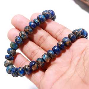 Exclusivo Collar de Cobre Neón Turquesa con Cuentas Rondelle, Hecho a Mano, con Piedras Preciosas, Elegante Joyería de Cobre y Turquesa para Venta al por Mayor - Product Image 2