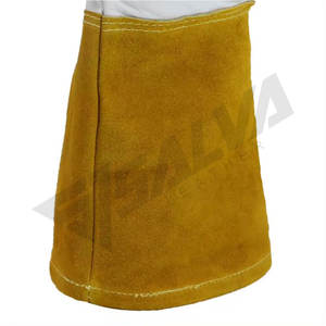 ถุงมือหนังสำหรับงานก่อสร้าง ถุงมือเชื่อมโลหะ ถุงมือหนังวัวทนความร้อน - Product Image 3