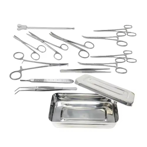 Azicon's <b>13</b> Piece Basic Minor Surgery Instrument Set Emergency <b>Room</b> Suture Removal Outpatient Clinic Procedure Kit - Product Image 1