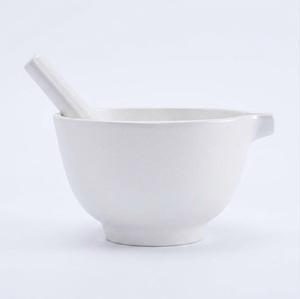 Juego de Mortero y Pilón de Hierro Blanco para Mayoristas, Molinillo de Hierbas y Especias de Hierro y Triturador de Pastillas, Utensilio de Cocina con Boquilla Vertedora - Product Image 3