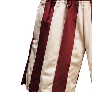Pantalones Cortos de Boxeo a Rayas Vintage Serie Elite: Shorts de Entrenamiento de Satén Elásticos en 4 Direcciones para Sparring - Personalización OEM para Equipos - Product Image 3