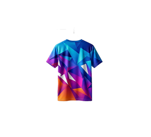 Custom Front Sublimation Sporty Jersey T-<b>Shirt</b> Polyester Quick Dry Breathable for Sports Gym Training Casual Wear <b>Geometric</b> - Product Image 3
