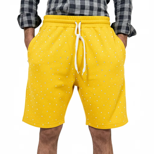 Pantalones Cortos Deportivos para Hombre, de Poliéster/Algodón, con Bolsillos Delanteros, Logotipo, Transpirables, de Secado Rápido, con Cierre de Cordón, para Gimnasio, Casual, Descanso y Entrenamiento - Product Image 1