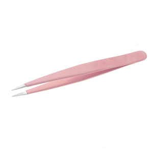 Pince à épiler pour sourcils en acier inoxydable à pointe inclinée, outil de précision pour le soin des sourcils, directement de l'usine - Product Image 1