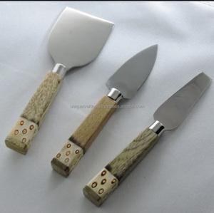 Elegante juego de cuchillos para tabla de quesos, 3 cuchillos con mango de resina y madera, cubiertos modernos para charcutería para regalar y entretener - Product Image 4