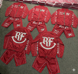 Custom Summer Nylon Polyester Two Piece Jacket Shorts Set Men Streetwear Windbreaker Jogging Suit Short Set for Men - Product Image 1