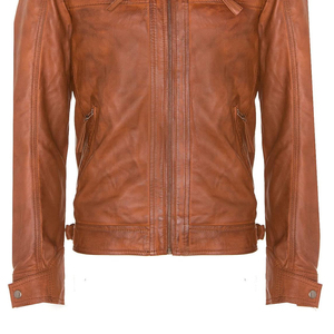 2026 Top Selling <b>Men's</b> Genuine Cowhide <b>Leather</b> <b>Jacket</b> High Quality Customizable XL PU Fabric Hooded <b>jacket</b> for <b>men</b> - Product Image 5