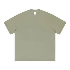 High Quality Streetwear Oversized Men's <b>T</b>-<b>Shirt</b> Front Logo Breathable <b>Polyester</b>/Cotton Casual Jersey in Custom Designs OEM - Product Image 3