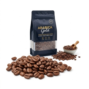Natural Roasted Arabica Coffee Beans Premium Gourmet Coffee Whole Bean Rich Aroma Food Grade Wholesale <b>Bulk</b> Supply Export - Product Image 1