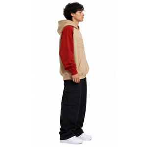 Sudadera con Capucha Extra Grande para Hombre, Manga Raglán, Logotipo Game Over en Relieve, Felpa Francesa, Estilo Casual de Otoño - Product Image 4