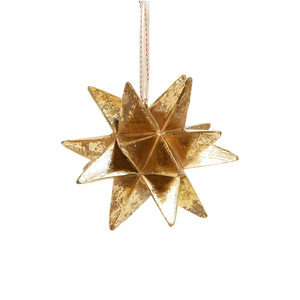 เครื่องประดับตกแต่งต้นคริสต์มาสทรงกลมทำจากโลหะ ลายดาว ต้นไม้ เทวดา และเกล็ดหิมะ เป็นมิตรกับสิ่งแวดล้อมและนำกลับมาใช้ใหม่ได้ - Product Image 2