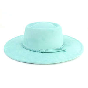Fashion Polyester Fedora Hat for Women <b>Men</b> Classic Character Casual <b>Flat</b> Wide Brim Jazz <b>Cap</b> - Product Image 6