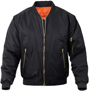 Men Leather Bomber <b>Jacket</b> Premium Leather Construction Soft Comfortable Fit Durable Design Perfect For Casual Daily Wear - Product Image 1