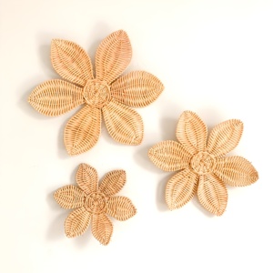 Bulk Quantity Natural Wicker Floral Sticker Decal <b>Wall</b> <b>Decor</b> and Stickers Rattan <b>Wall</b>-mounted Flower for Kids Room - Product Image 3