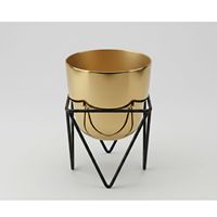 Support de plante en métal finition cuivre durable de qualité supérieure, design moderne, écologique, personnalisable, pour intérieur et extérieur, maison et jardin