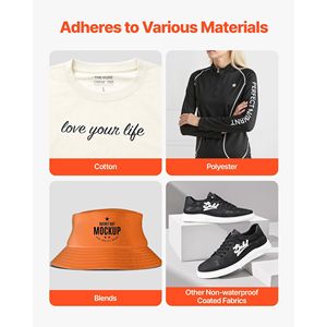 Rotolo di Vinile Termotrasferibile Nero Lucido 12 pollici x 50 piedi, Facile da Tagliare e Sverniciare, Forte Adesione per Accessori di Abbigliamento, Compatibile con Applicazioni a Caldo - Product Image 5