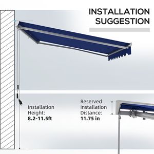 Toldo Motorizado Azul para Patio con Iluminación LED de 13x10, Resistente al Viento, Fácil de Operar, para Terrazas - Product Image 4
