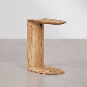 Mesita de noche de madera estructurada Vandana Amber 45x30 cm - Product Image 3