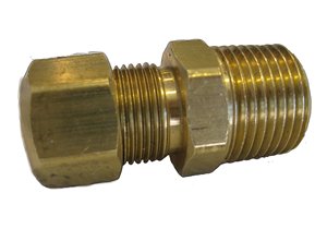 Adaptador de Compresión de Latón Personalizado de Alta Calidad, Macho/Hembra (AOL-108) SAE #   060102 - Product Image 3