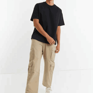 T-shirt Oversize en Coton Premium, Coupe Ample, Style Streetwear, Tissu Épais et Durable, Vêtement Décontracté Tendance - Product Image 3