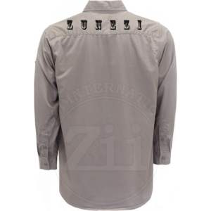 Chemise légère à manches longues en coton et polyester ignifuge FR, conforme à la norme NFPA 2112, coutures soudées anti-vapeur, ZUNEZI ZI-7093 - Product Image 2